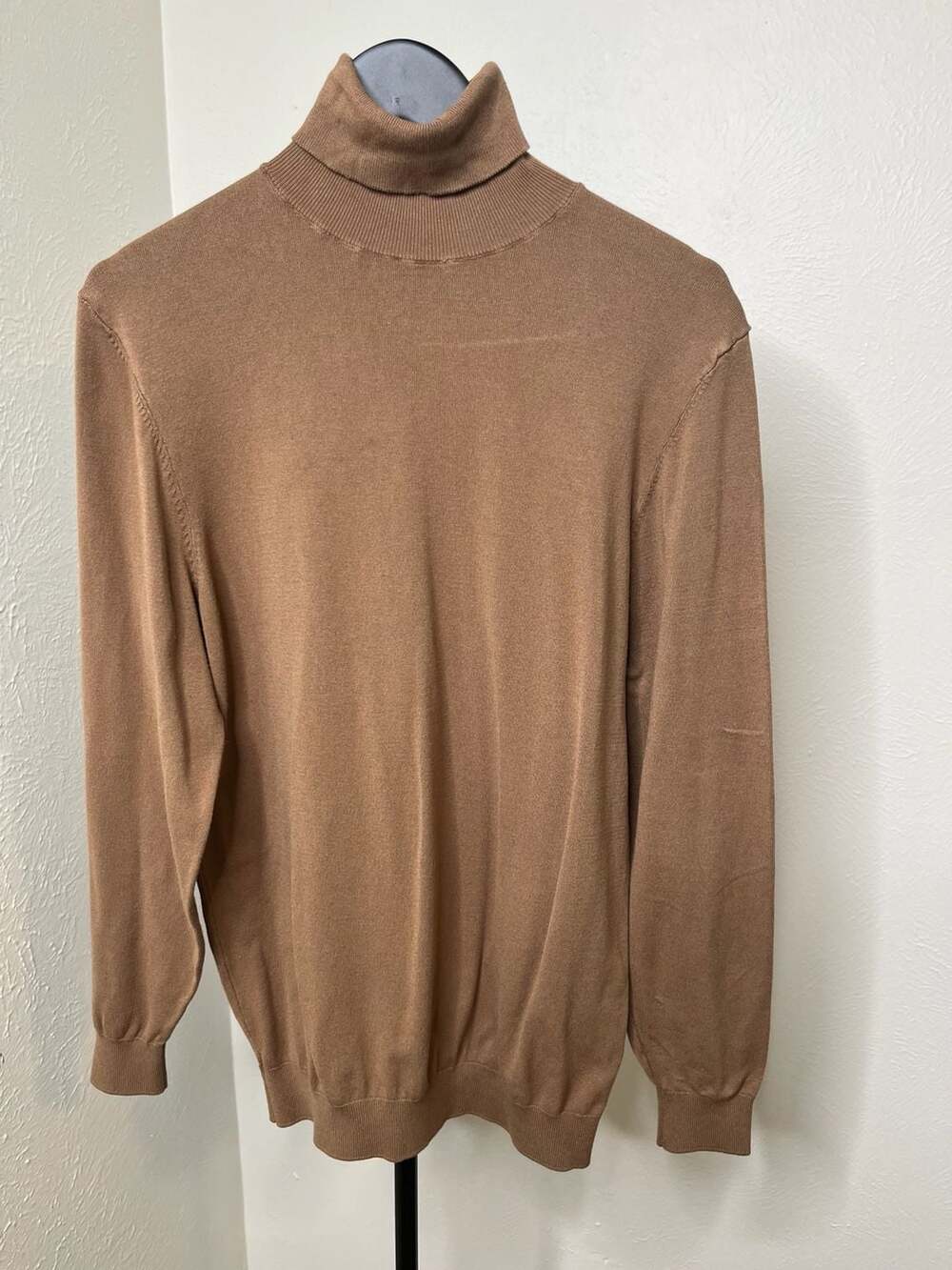Zara Brown Turtleneck Knit Sweater Size M